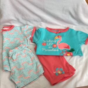 Flamingo pajamas sets
